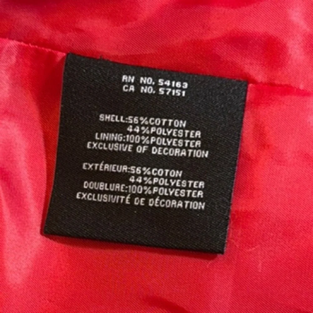 Cole Haan Red Rain Jacket Hip-Length with Removable Hood - Picture 7 of 14